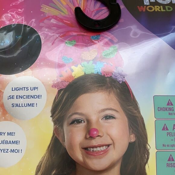Trolls world tour POPPY RAINBOW LIGHT UP HEADPIECE NE - Picture 3 of 9